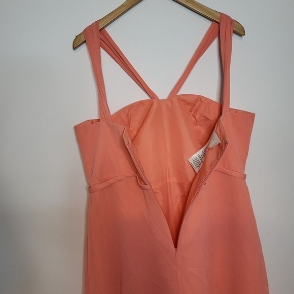 David's Bridal Bridesmaids Chiffon Short Dress Size 14 - Picture 8 of 13